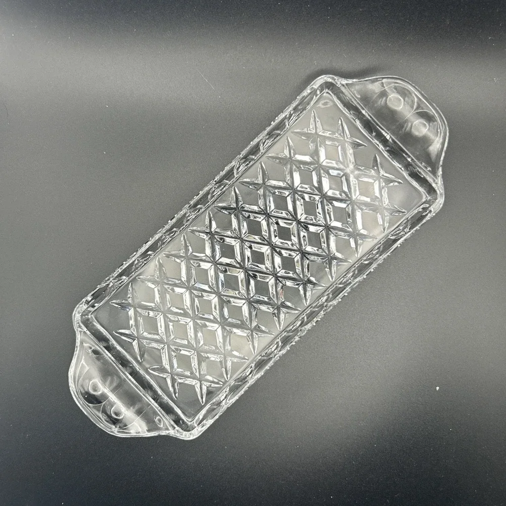 Vintage Tray for Mini Shakers  American Clear Butter Dish Base Replacement